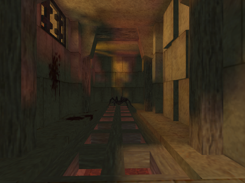 The trap at the start of the dungeon.