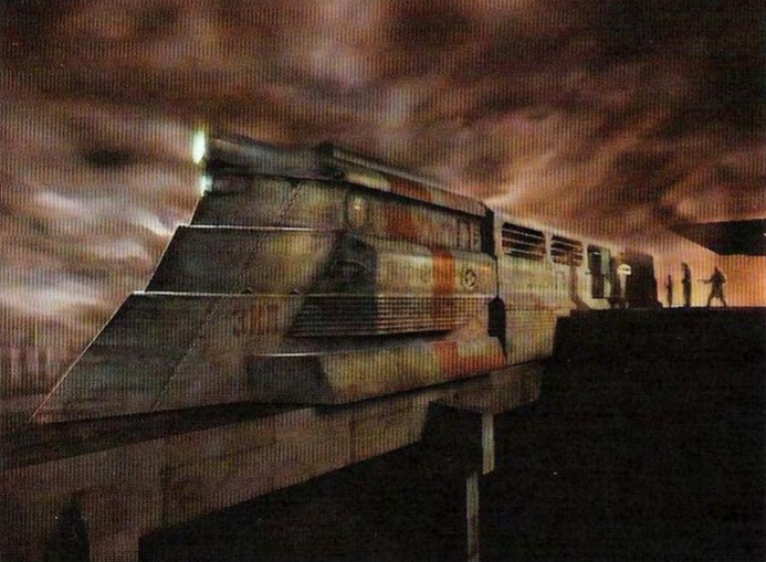 Razor Train concept art which the Razor Train in the metaltrain series is based on.