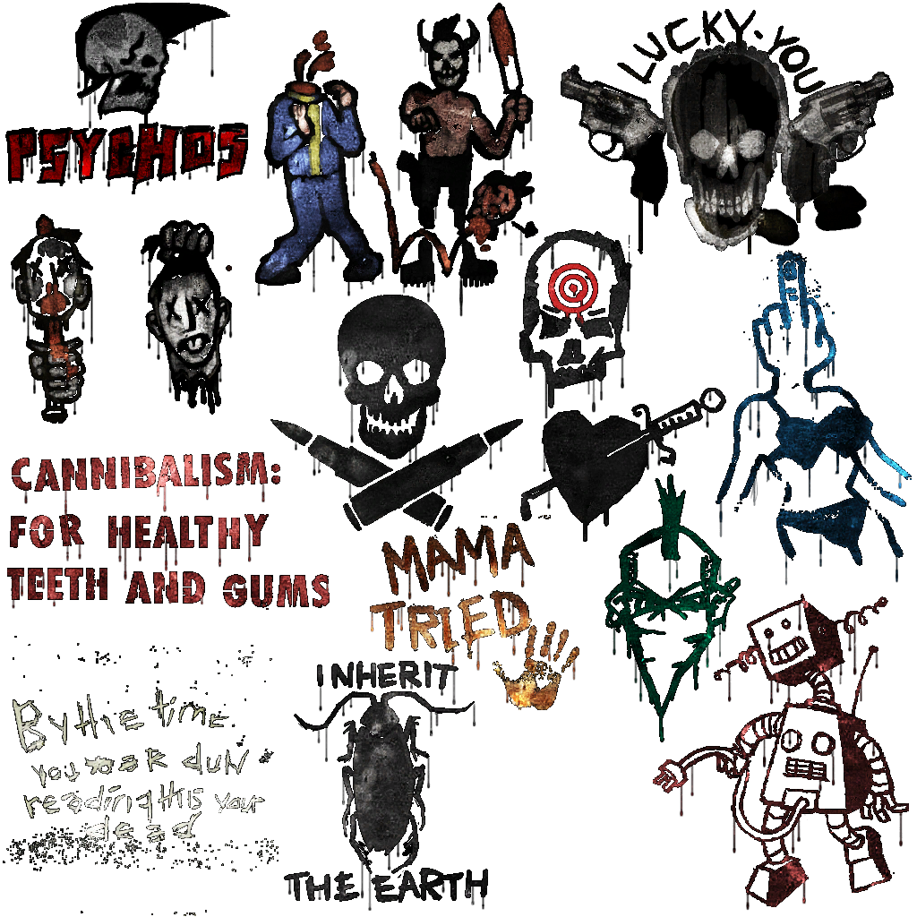 Unused raider graffiti. Unused raider graffiti.