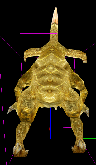 Teslaraptor with an open mouth. rear view. Teslaraptor with an open mouth. rear view.