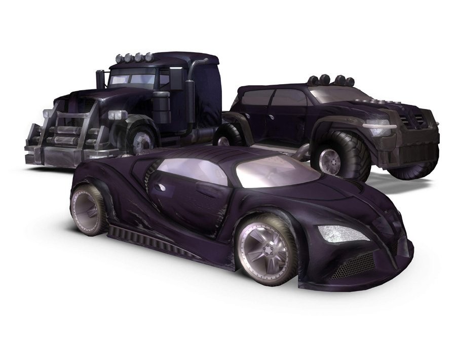 2005 render of the Agency vehicles all together.