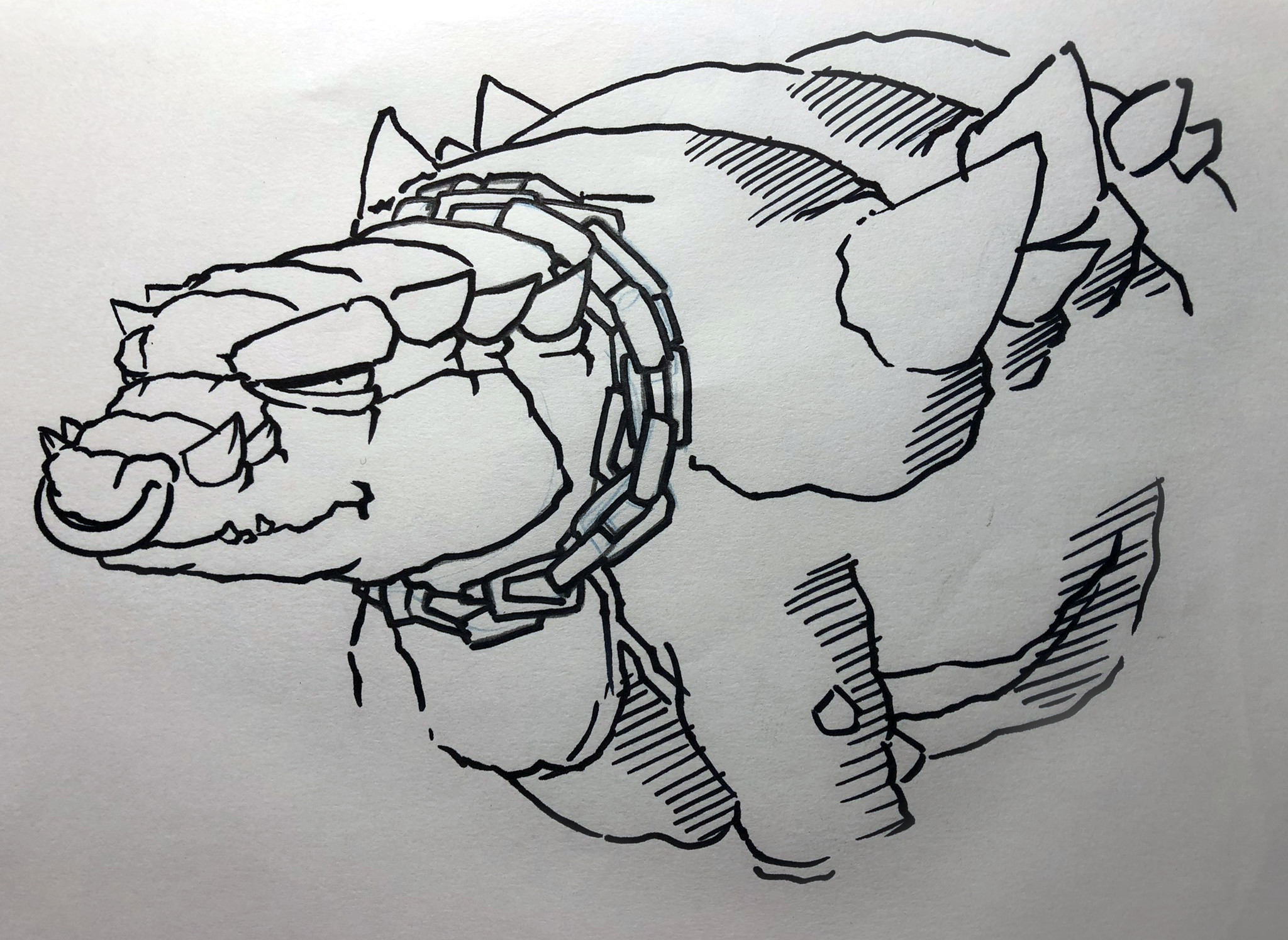Concept art of another dinosaur design that was presumably scrapped. Concept art of another dinosaur design that was presumably scrapped.