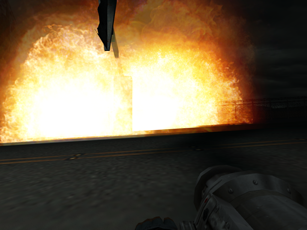 Explostion caused by a Tac-Nuke.