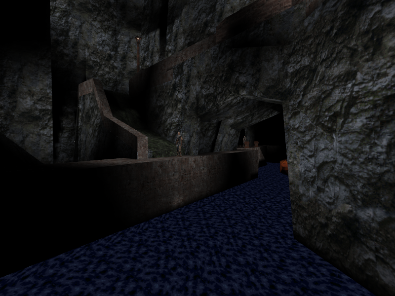 Start of underground boat dock area. Start of underground boat dock area.