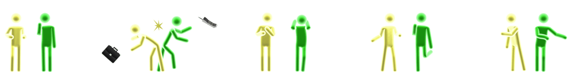 Beta pictograms 3, 4, 5, 6 and 7