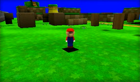 Early test level with various objects and platforms. Early test level with various objects and platforms.