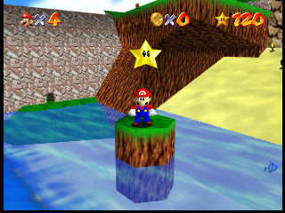 Placed above the small island in Tiny Island, implying that the platform served a greater purpose originally. The "Rematch with Koopa the Quick" Star seems to have been added in its place. An early backup of Star names actually has a name for this Star, "おきの ちいさなしま", which means "tiny world's small island". Placed above the small island in Tiny Island, implying that the platform served a greater purpose originally. The "Rematch with Koopa the Quick" Star seems to have been added in its place. An early backup of Star names actually has a name for this Star, "おきの ちいさなしま", which means "tiny world's small island".