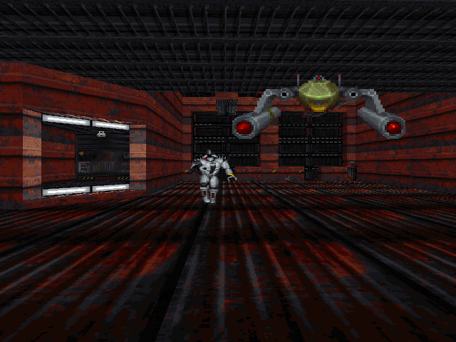 Left hangar doors. Left hangar doors.