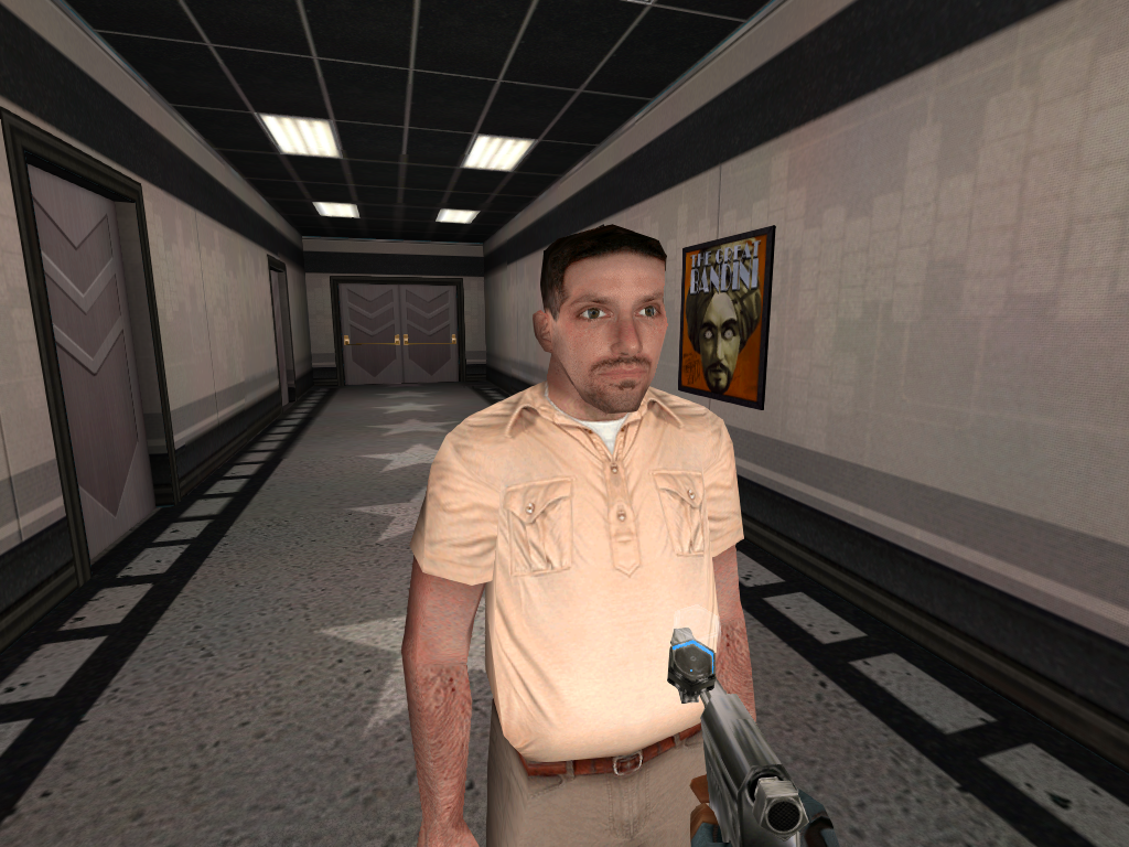 Using a HypoSpray Gun on a friendly NPC.