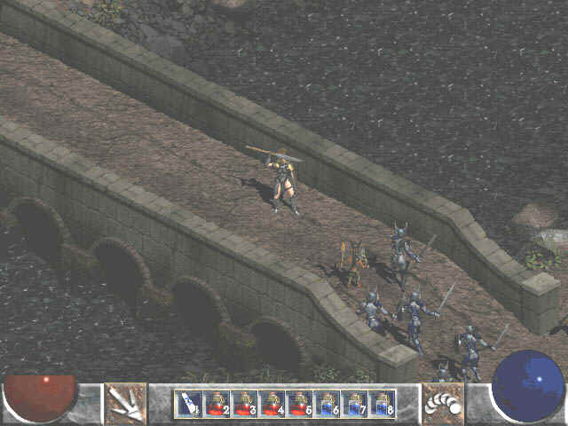 E3 1999 image. A different looking Scroll of Town portal and some very blue corrupt rogues.