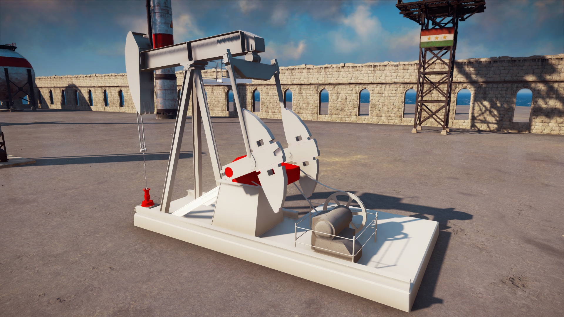 The cut oil pump chaos object.