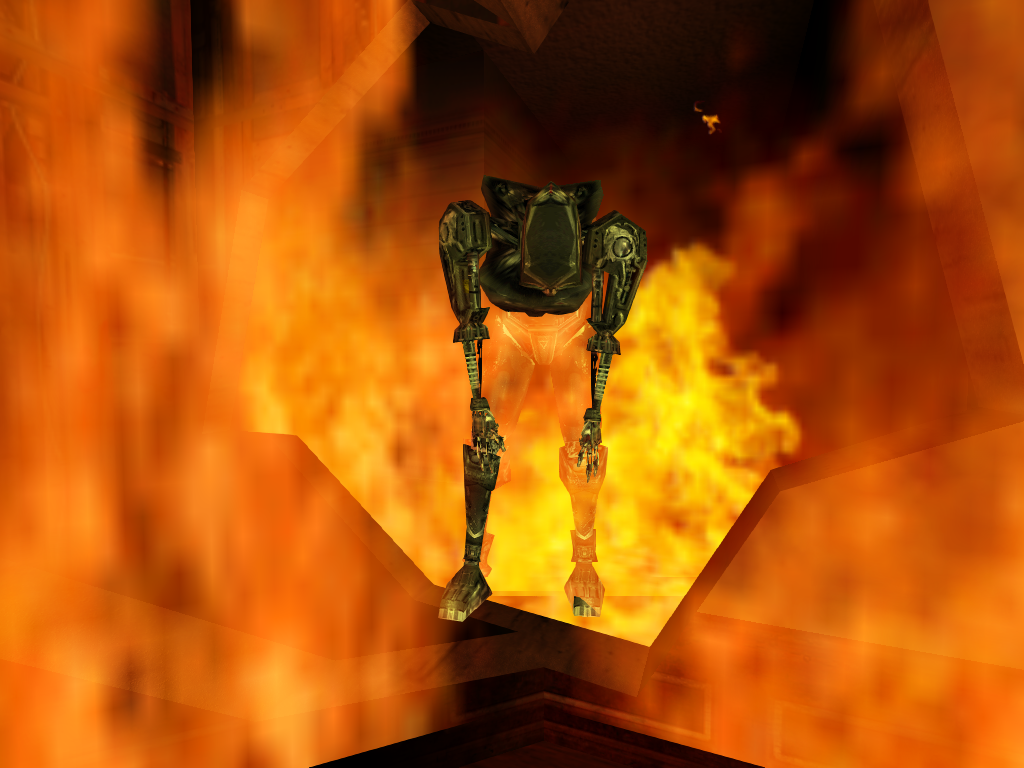 An EDF-209 disabled by an EMP blast from Duke's shades. An EDF-209 disabled by an EMP blast from Duke's shades.