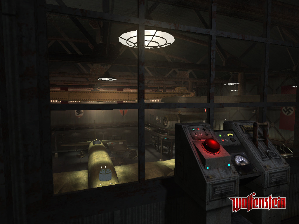 Hangar interior.