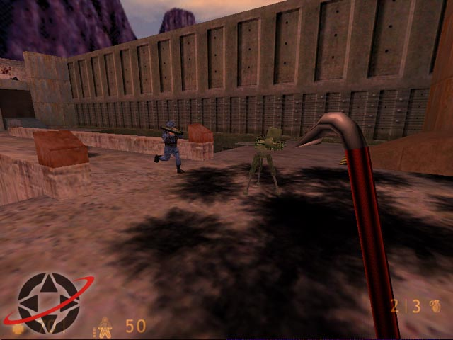 Soldier with the beta turret.