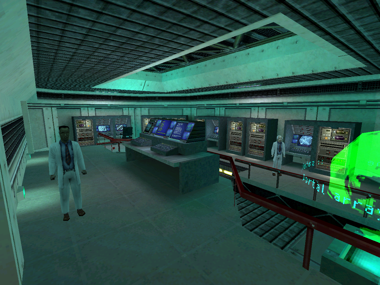 The same room, as seen in the prototype.