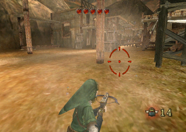 bg013 - Another Screenshot of ''Link's Crossbow Training.