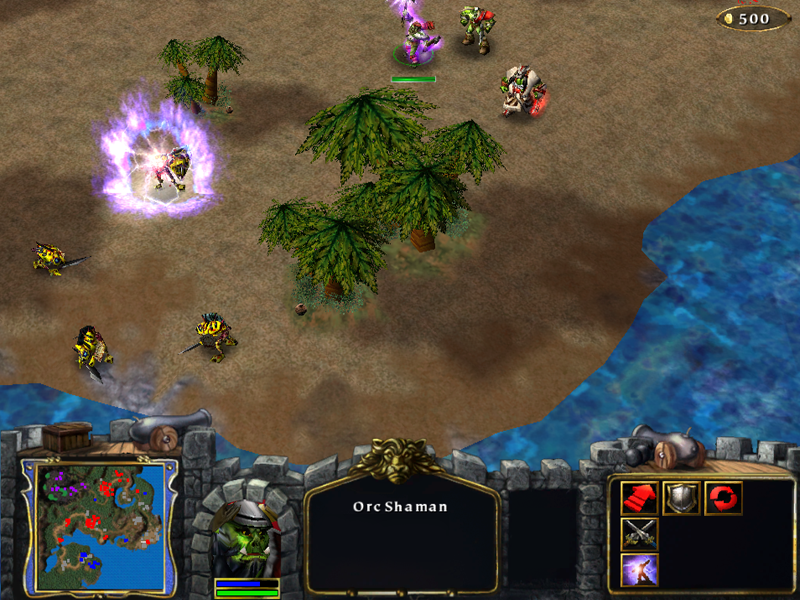 The Shaman in the Alpha, casting System Shock\Purge on a Murloc, or Trox as they were originally unknown. The Shaman in the Alpha, casting System Shock\Purge on a Murloc, or Trox as they were originally unknown.