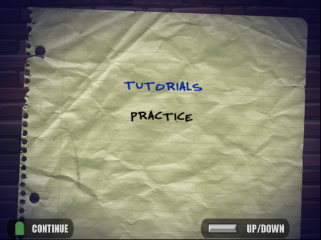 The patched training menu. The patched training menu.