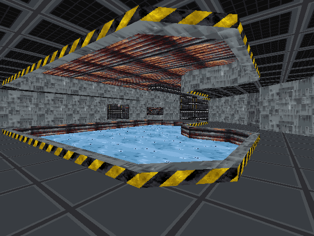 The area that has a lot of doors. The area that has a lot of doors.