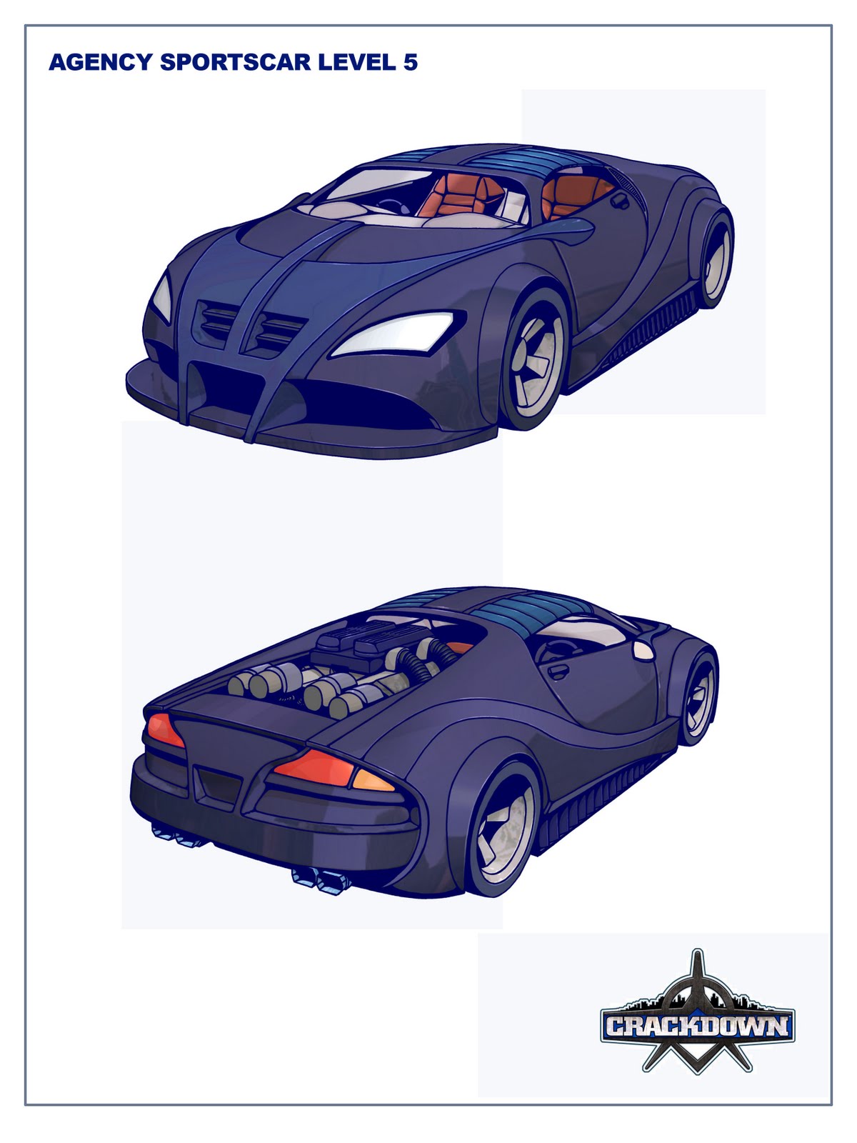 Concept art of the Agency Supercar. (Fully levelled)