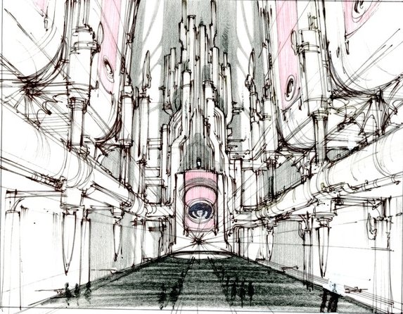 A somewhat more completed version of the Great Hall. A somewhat more completed version of the Great Hall.