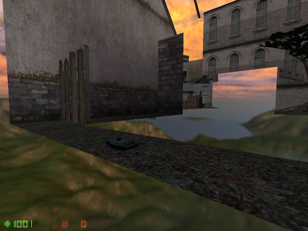 Another view showing the armor's position relative to the actual map. Another view showing the armor's position relative to the actual map.
