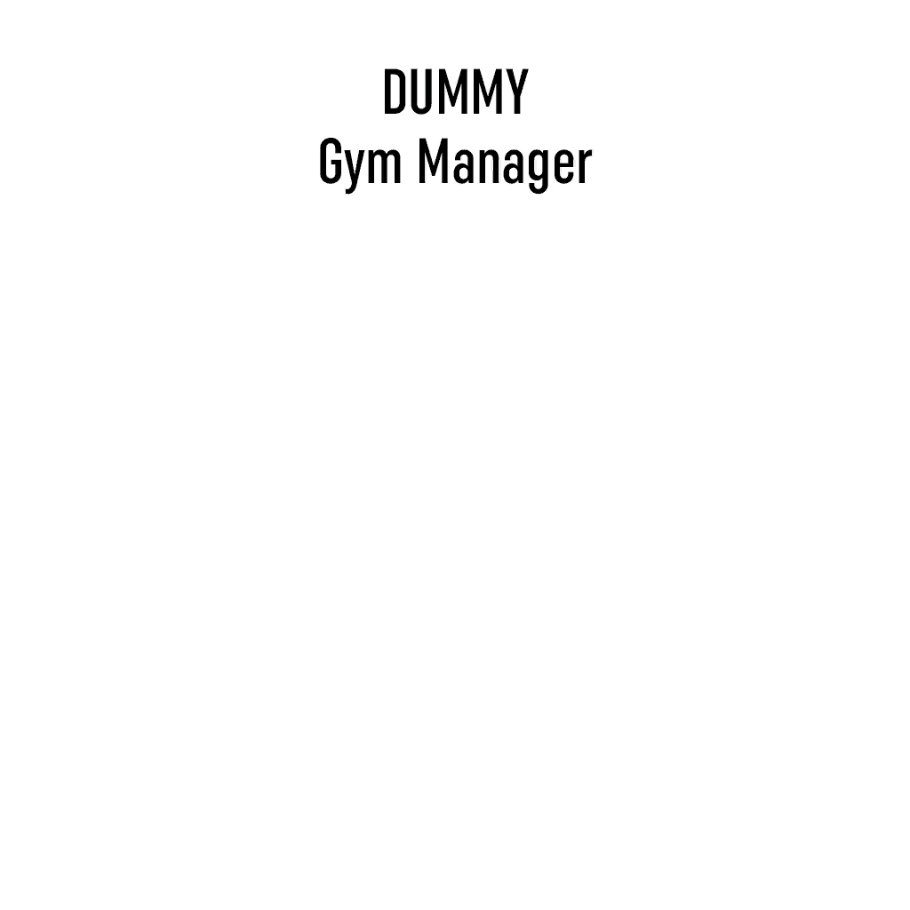 Gym Manager