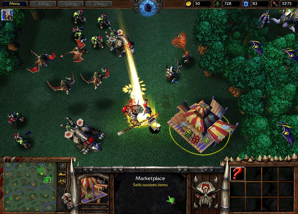 Four Druids at the far left, three of them have transformed. Four Druids at the far left, three of them have transformed.