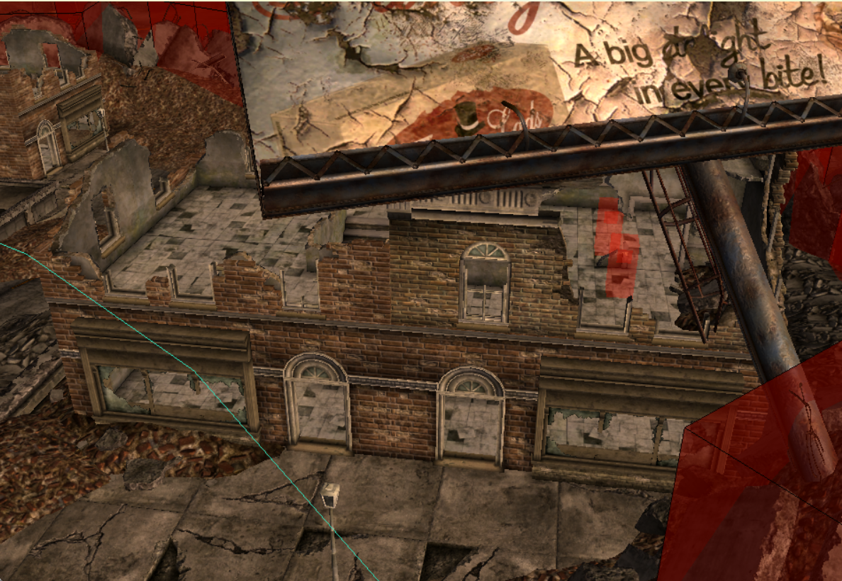 The hostages original location of the second floor of the building.