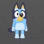 BlueyCrawlFront150.gif