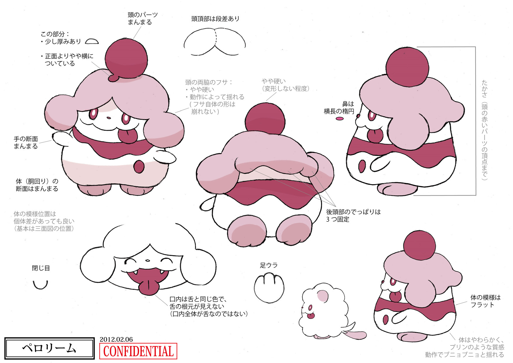PokeXY_ConceptArt_ペロリーム_三面図.png