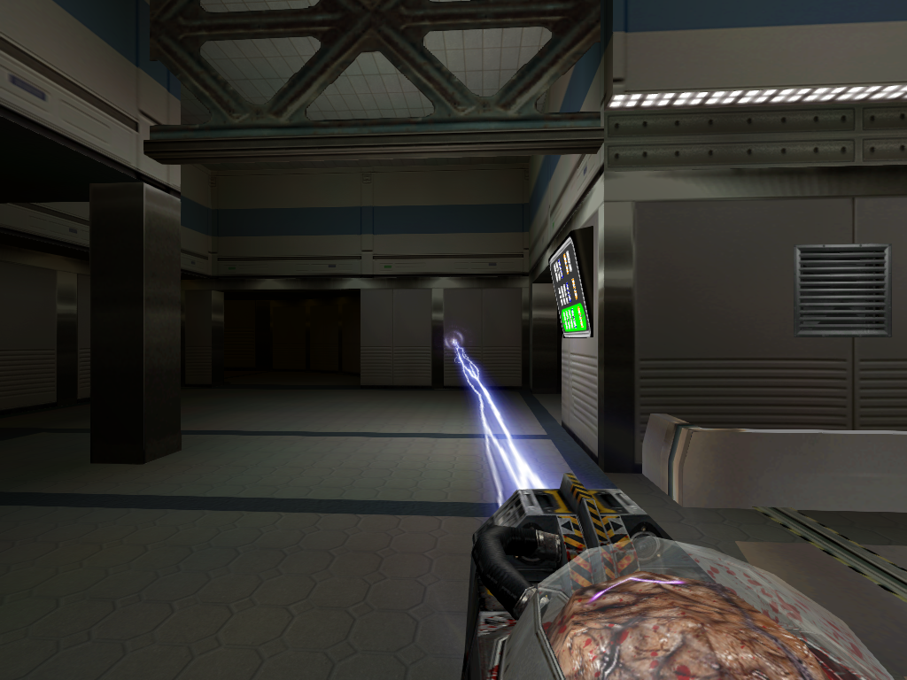 The Shrinker's beam secondary fire mode.