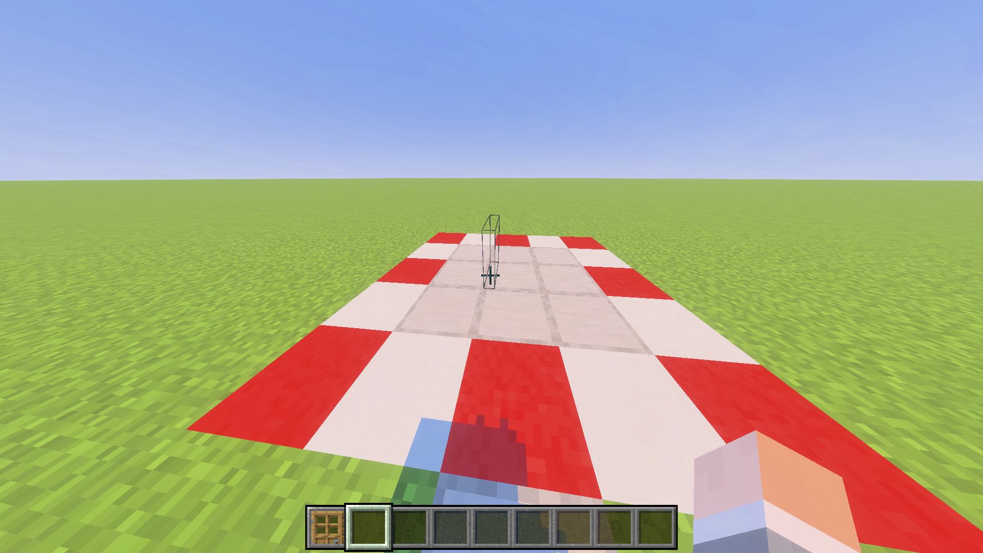 Screenshot showing how it looks like when these blocks are placed down.