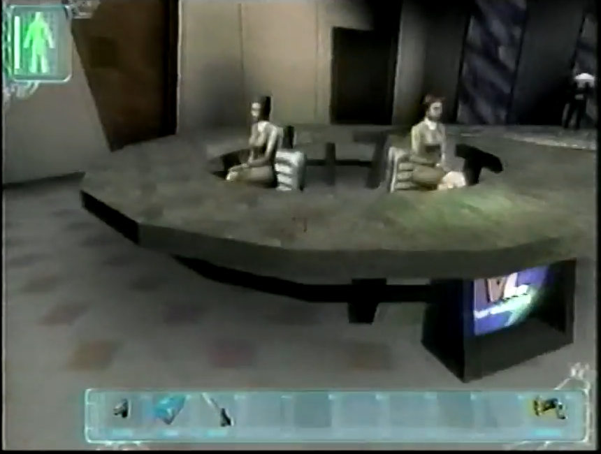01:39 Inside VersaLife, two secretaries and no security at the window, man looking outside instead
