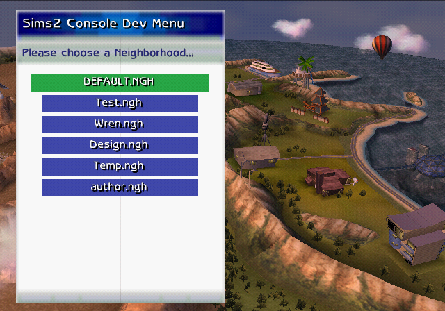 Sims2PS2-M420-DevMenu1.png