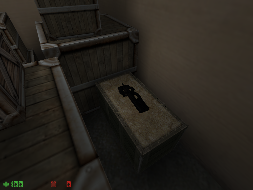 The slightly misplaced P90. The slightly misplaced P90.