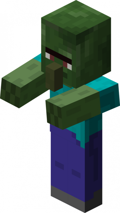An isometric render of a Zombie Villager. An isometric render of a Zombie Villager.