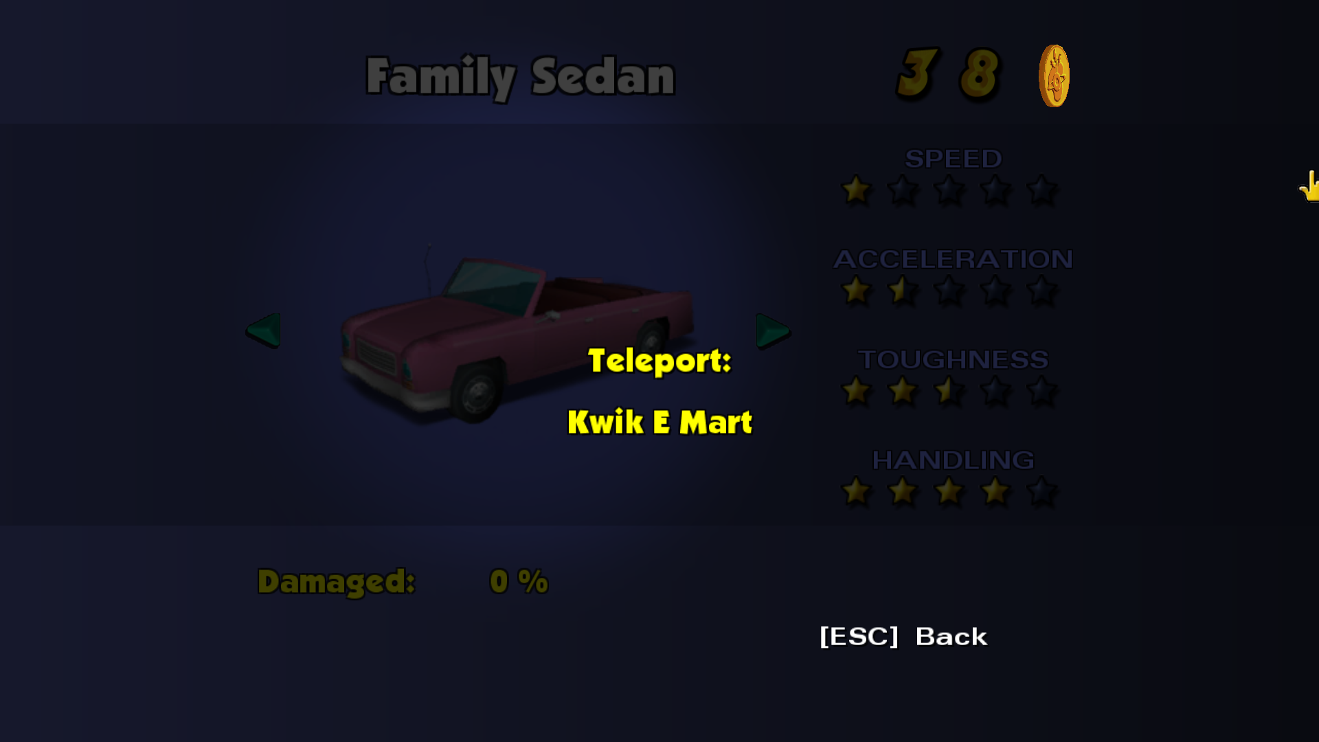 The menu in Level 1. The menu in Level 1.