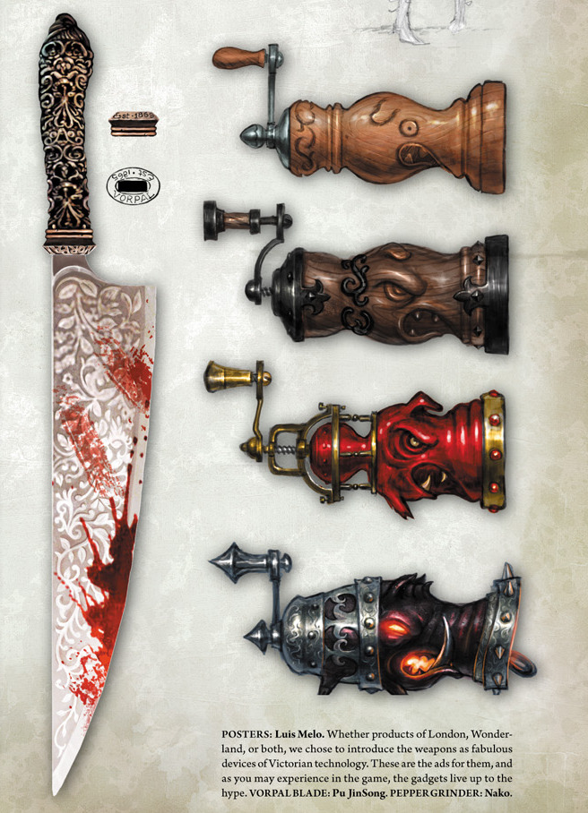Vorpal Blade and Pepper Grinder. Vorpal Blade and Pepper Grinder.
