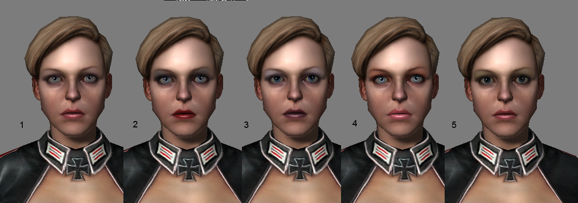 Ditto, with makeup variations. Ditto, with makeup variations.