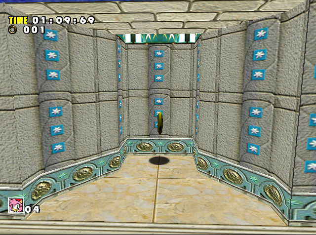 Single ring when playing as Amy. Single ring when playing as Amy.