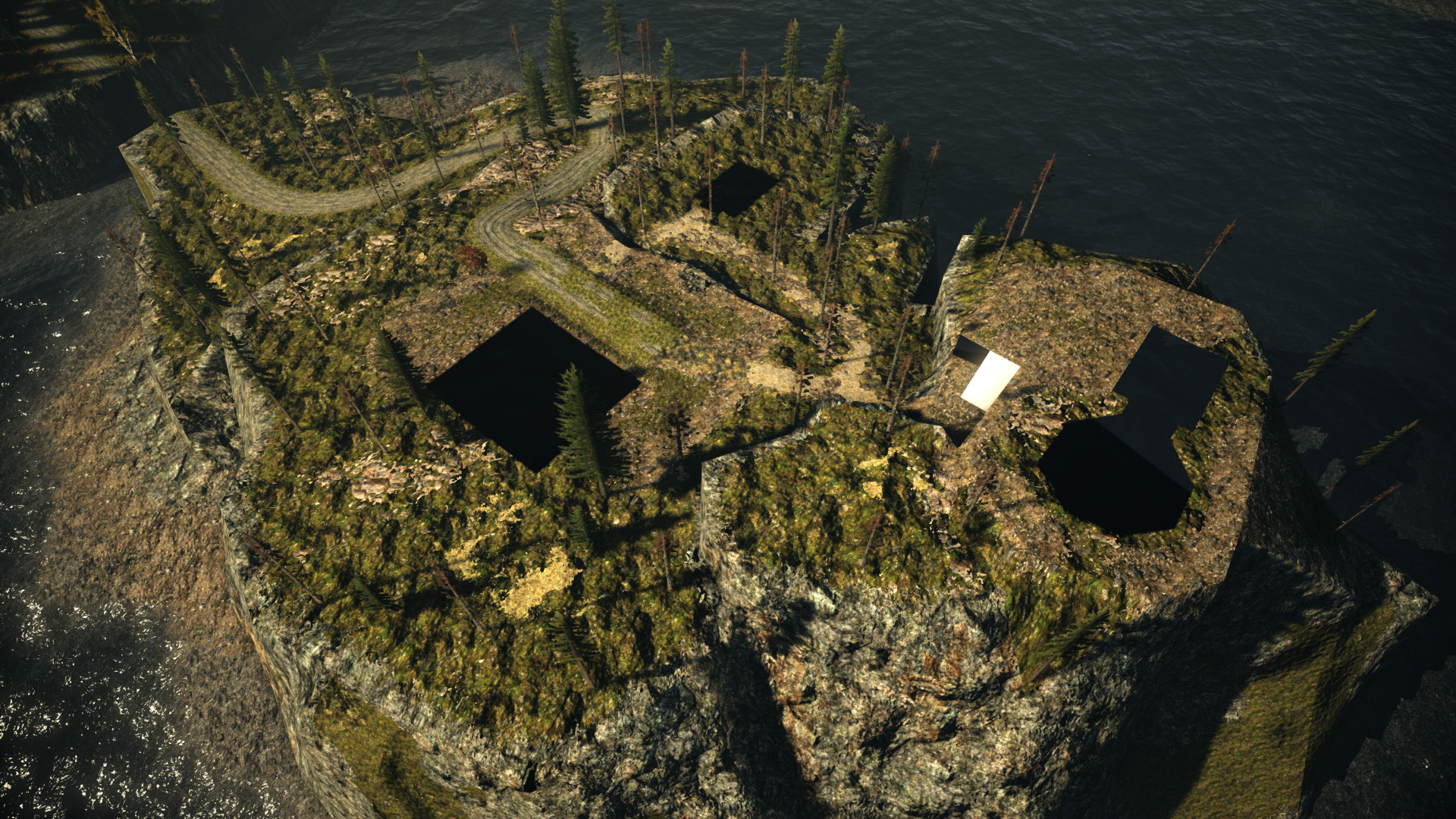 The lighthouse island where the level would've ended The lighthouse island where the level would've ended