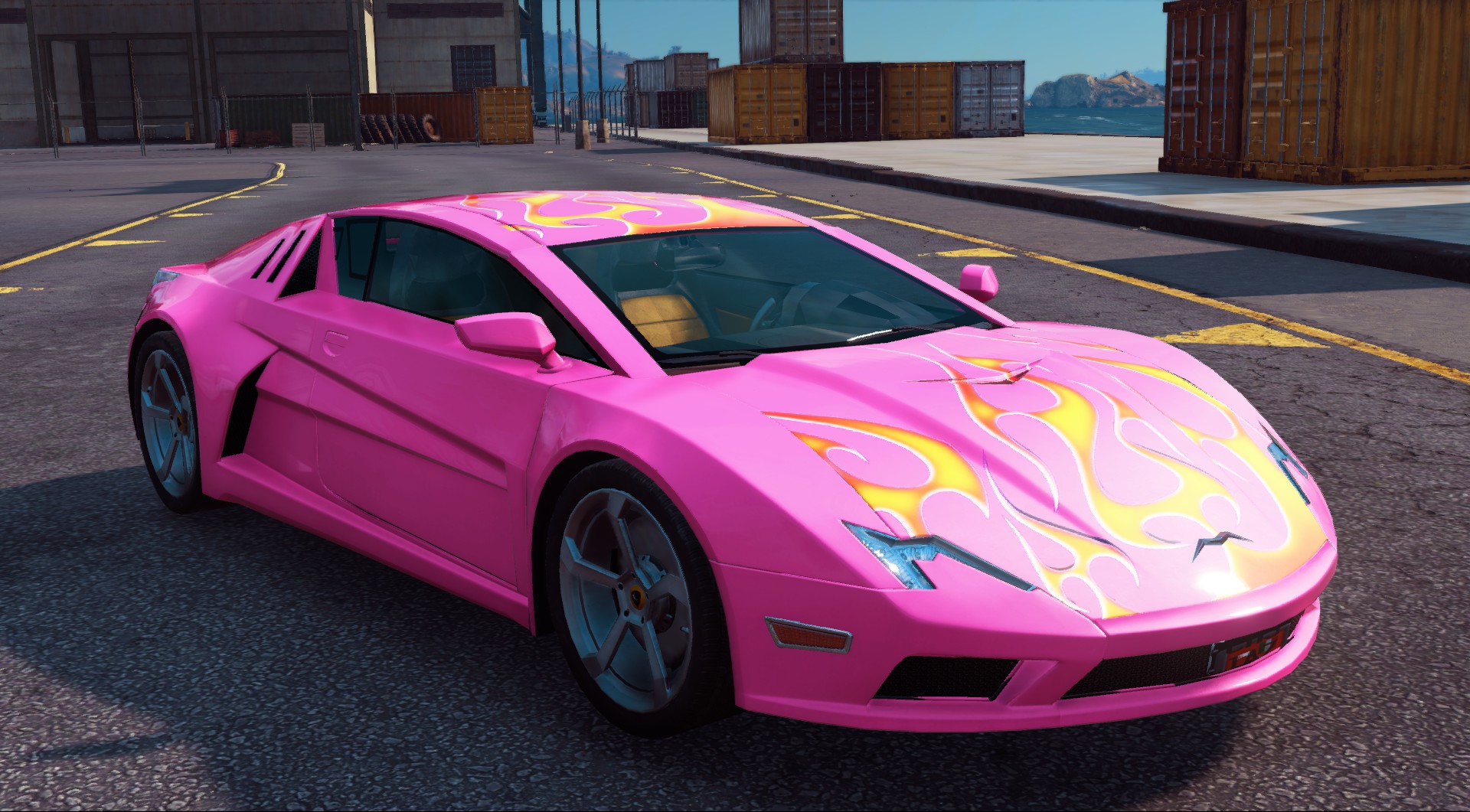Front view of the DLC testcar.