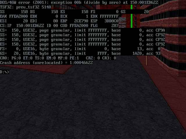 640x480 mode crashed.