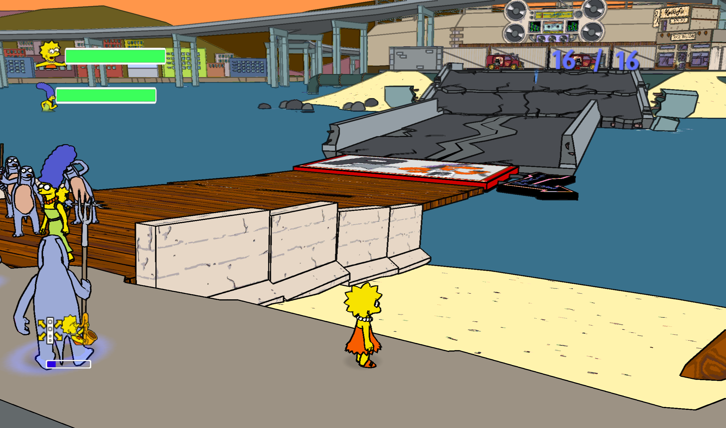 SimpsonsGameWii-GTS-POOCHIEISLAND2.png