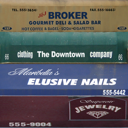 Unused shop sign textures in Downtown Broker.