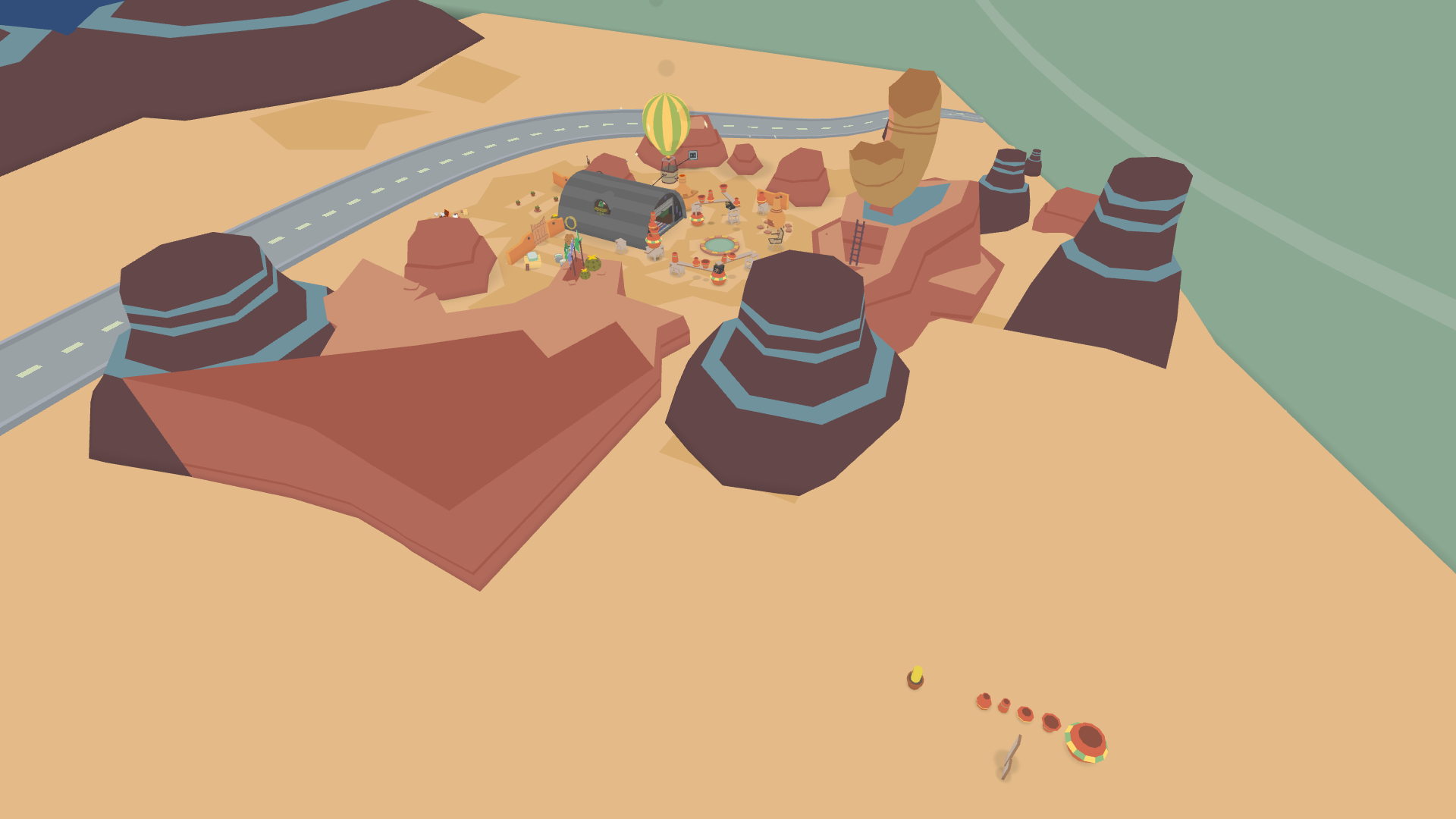 Some unused pots and planks are in the bottom-right. Some unused pots and planks are in the bottom-right.