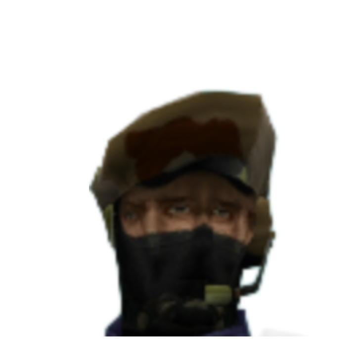 Broken variant of the officer head.