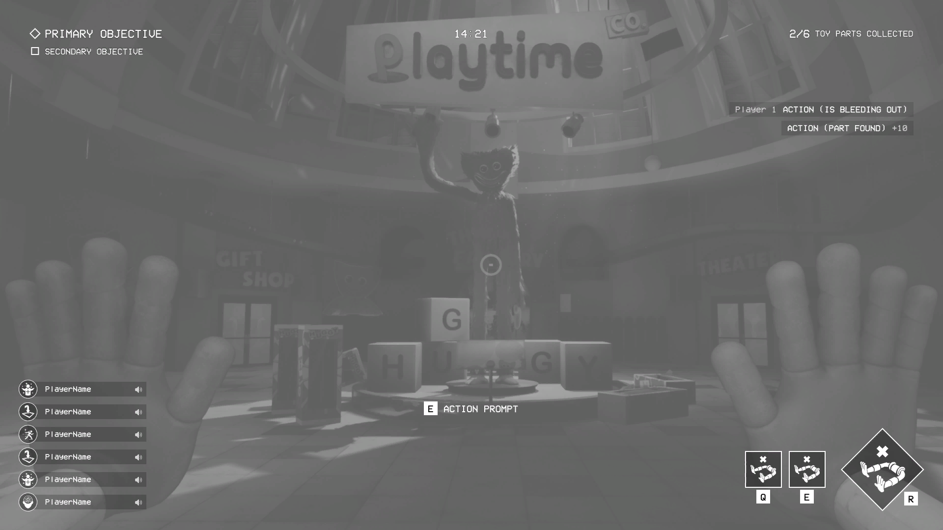 Concept Art for the HUD, Inside of the Chapter 1 Hub