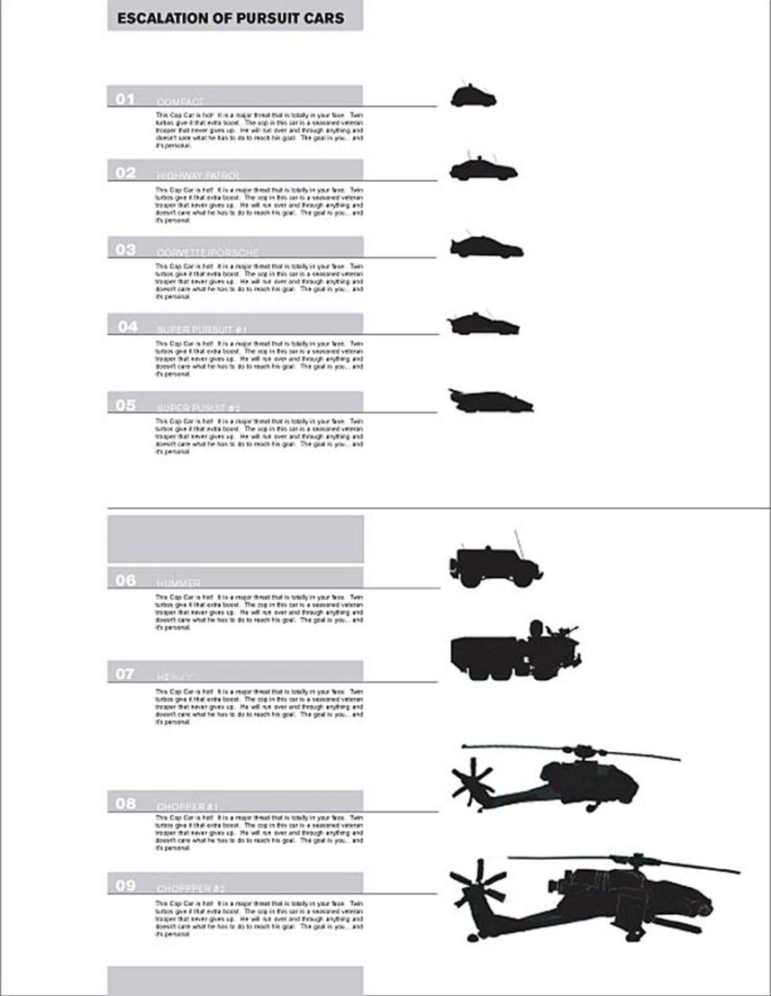 Some cop cars were originally planned. Only the copcompact vlt node was left in the game files. Some cop cars were originally planned. Only the copcompact vlt node was left in the game files.